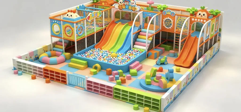 Orange Inflatable Castle