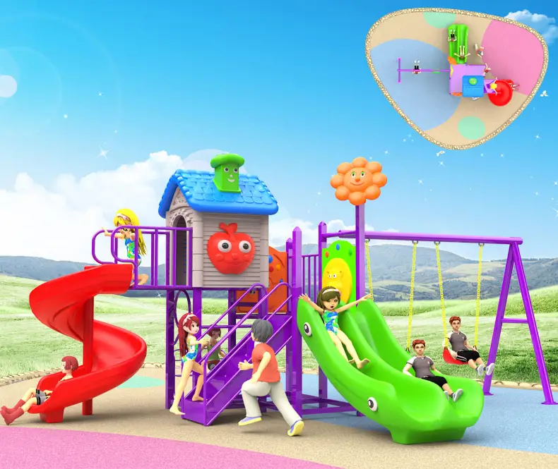 Kids Cartoon Play Slide