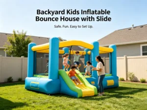Backyard Kids Inflatable Bounce House & Slide