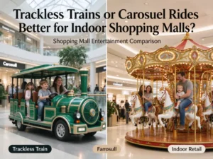 Are Trackless Trains or Carousel Rides Better for Indoor Shopping Malls