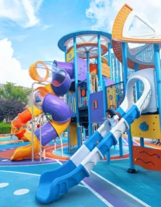 Outdoor Combined Kids Slide for Commercial Play Venues