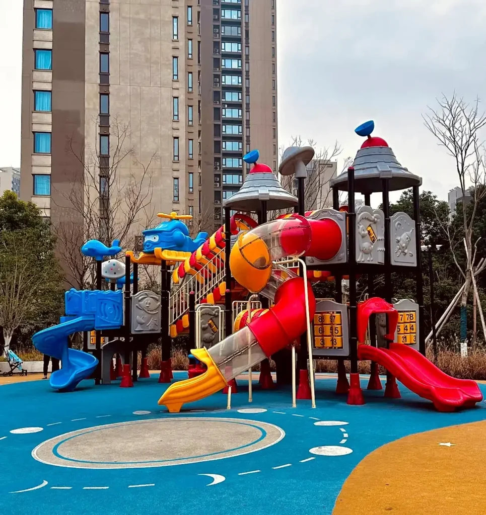 Outdoor Combined Kids Slide for Commercial Play Venues